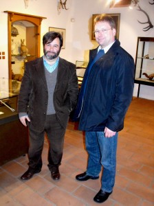 l'autore con il sindaco Thomas Dengler